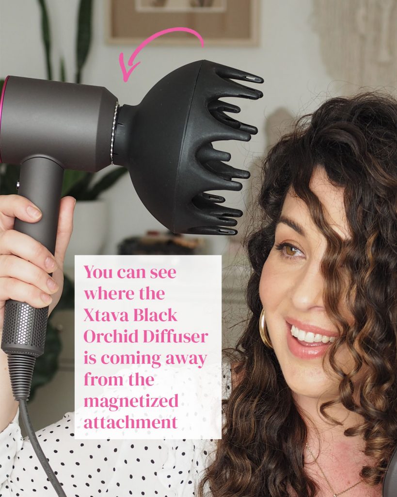 Dyson Diffuser Hack - Curl Maven - Black Orchid Diffuser & Dyson