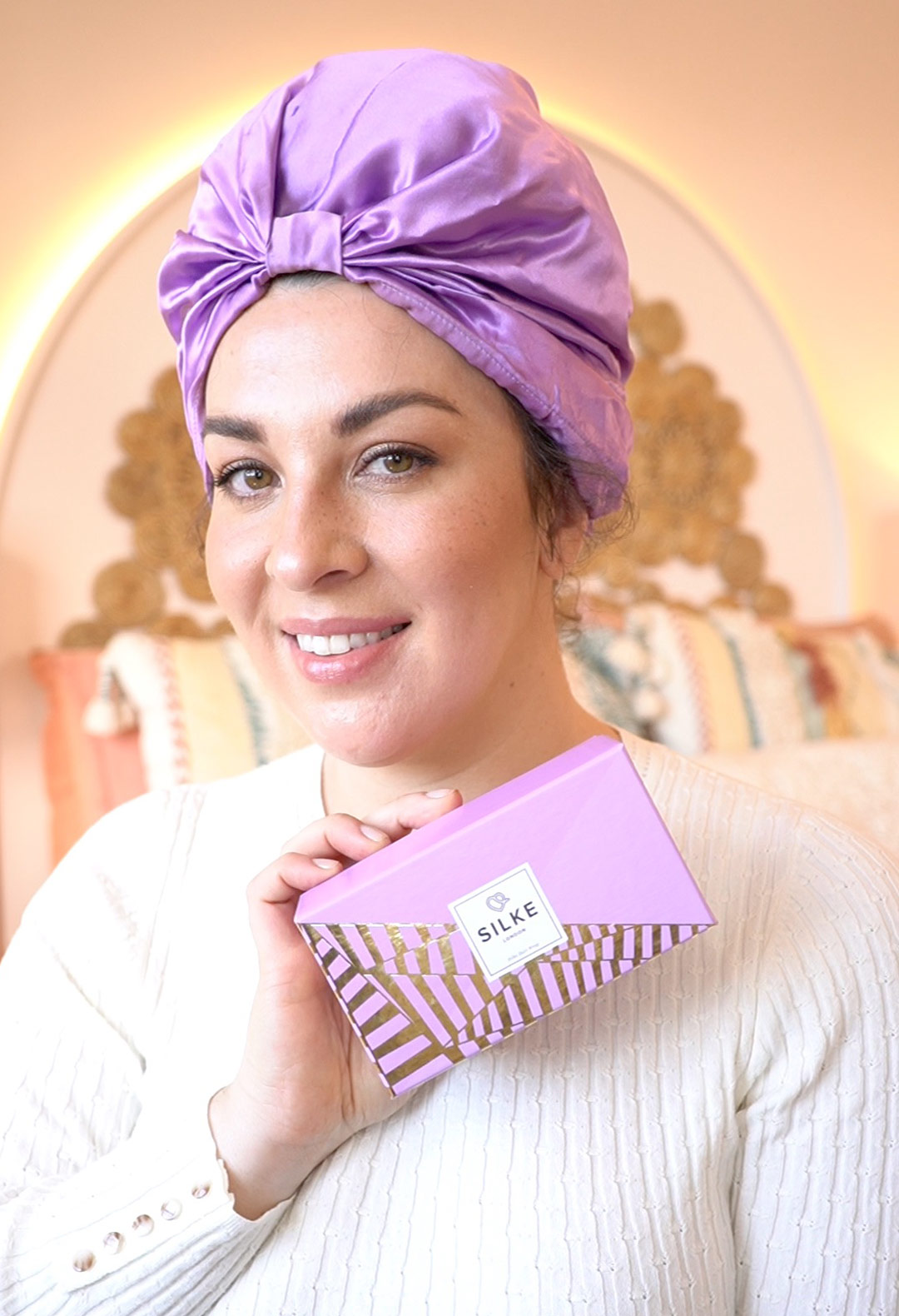 Protect Your Hair Overnight With a Silk Head Scarf